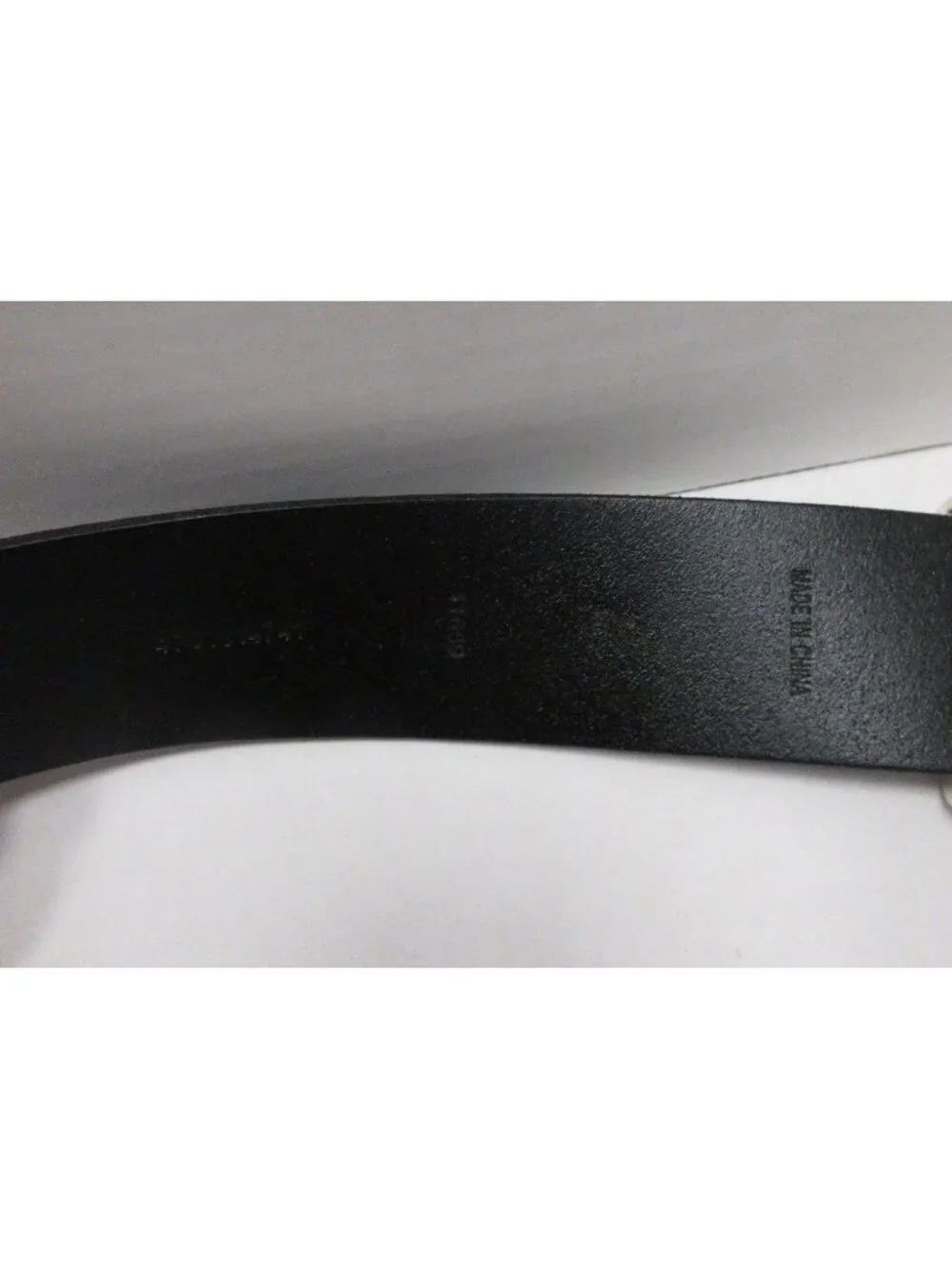 Polo Ralph Lauren Belt 42 Leather Silver Buckle Dress RL Logo Y2K